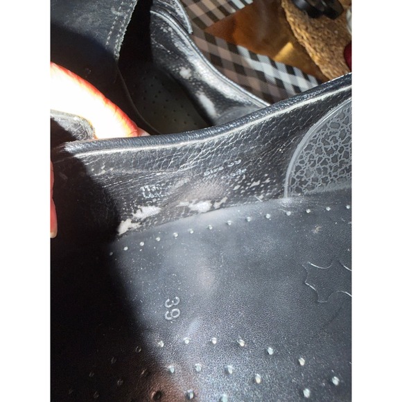 Dansko Phoebe Black Leather Professional Clogs Nursing Work Shoes Womens 39 /8.5 - Picture 7 of 8